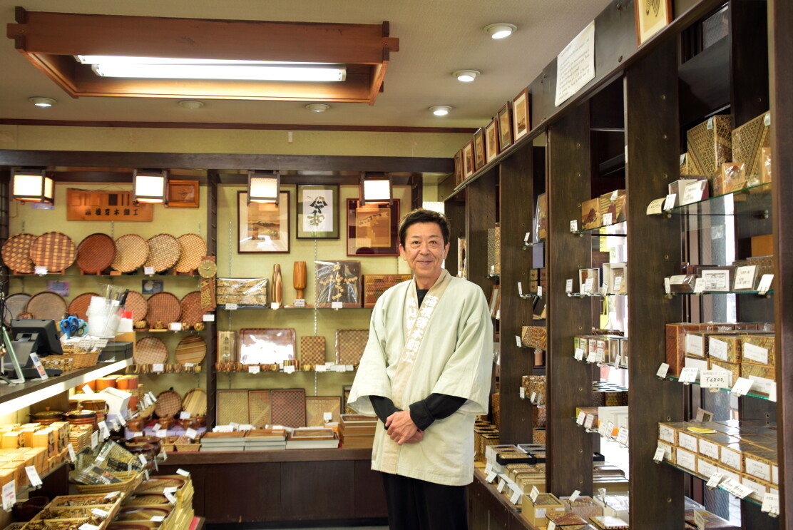 Man inside of shop