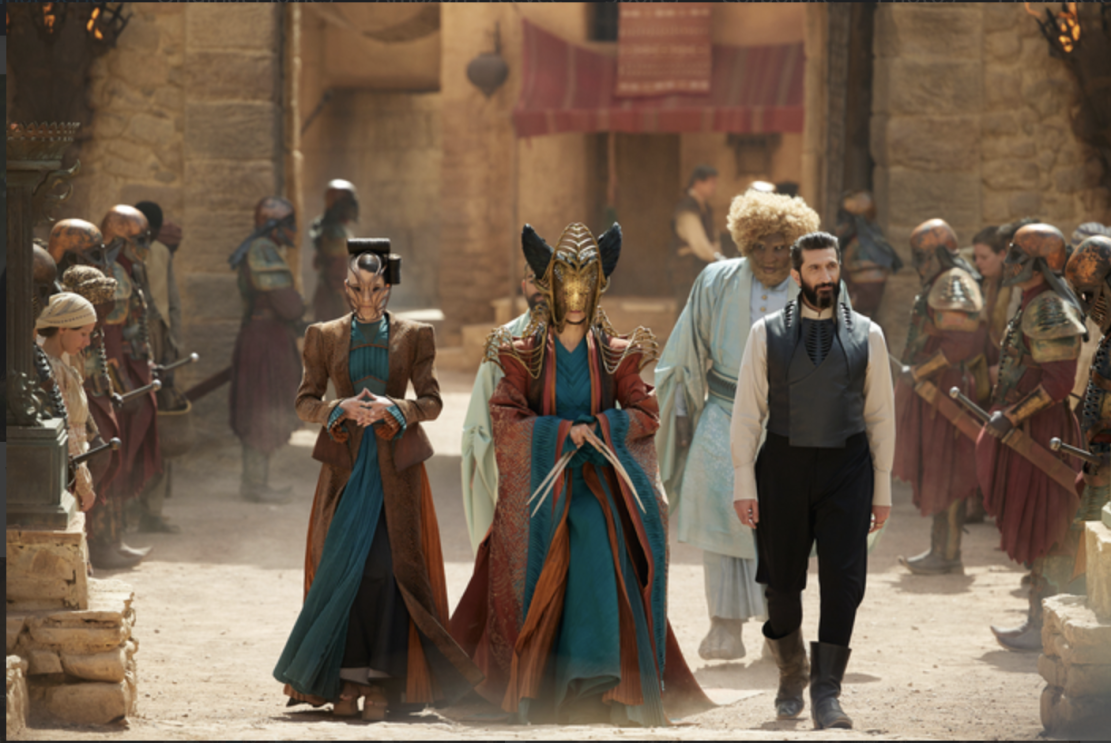 Three members of the Seachan empire in The Wheel of Time