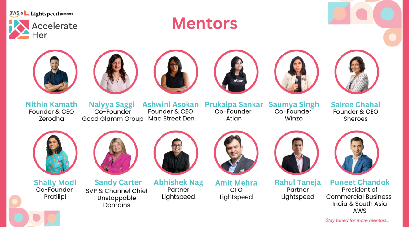 AWS AccelerateHer program images