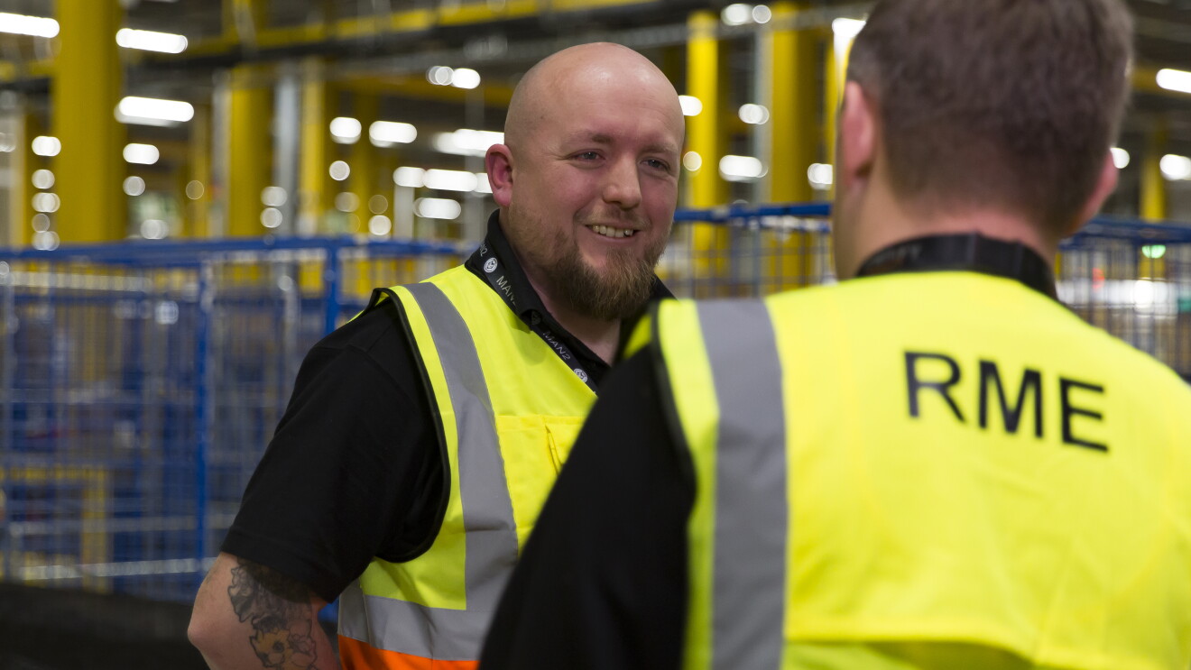 Dan Marsden pictured in a fulfilment centre