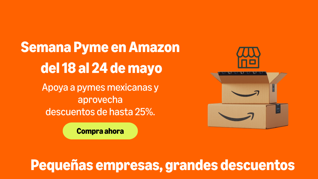 Banner Semana Pyme en Amazon del 18 al 24 de mayo