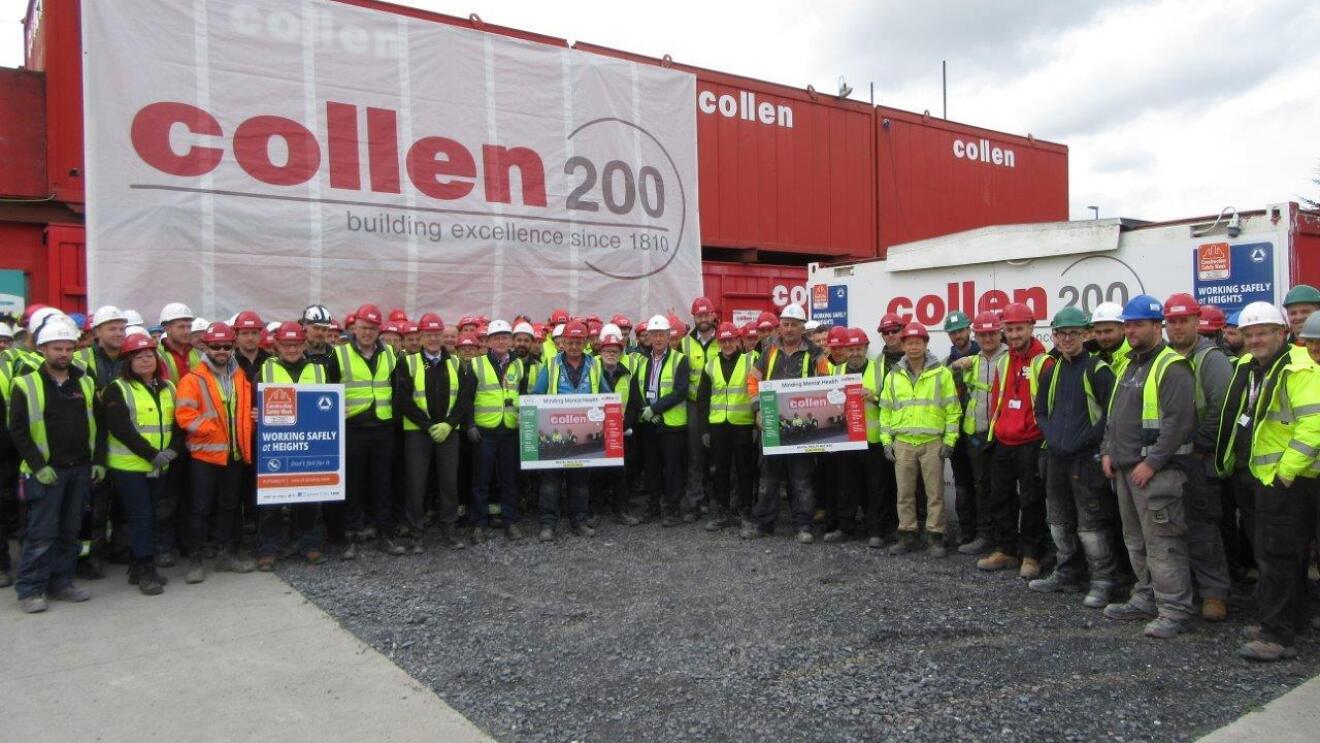 “Collen’s team celebrating Construction Safety Week in 2019.”