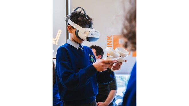 Student headset - AWS Think Big Space