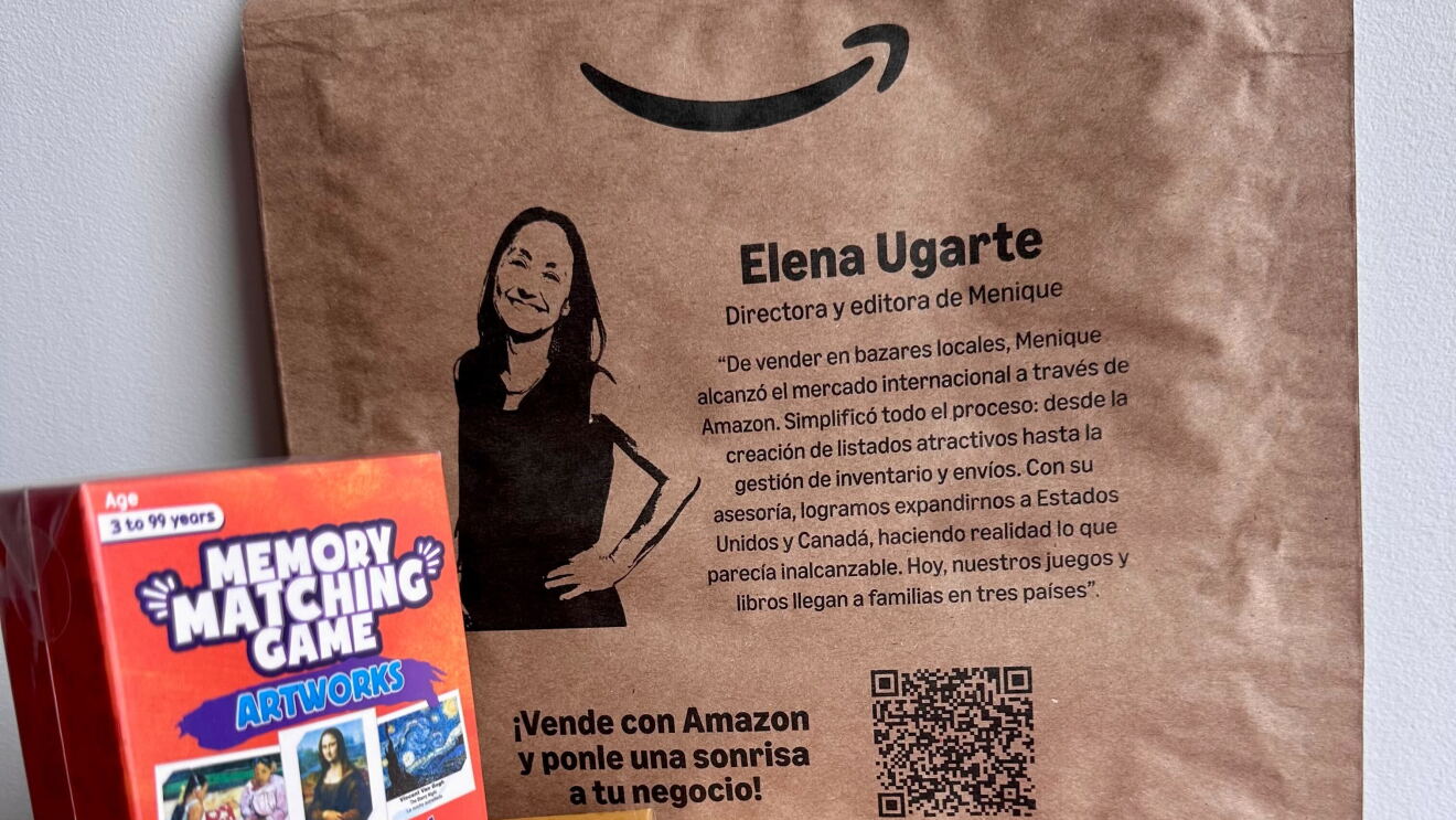 Ponle una Sonrisa a tu negocio, los sobres de entrega de Amazon: Elena Ugarte