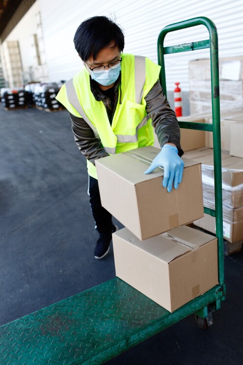 Amazon flex drivers help deliver food shelf items to underserved and vulnerable neighbors