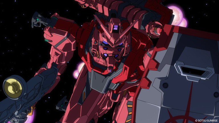 A still from Mobile Suit Gundam GQuuuuuuX.