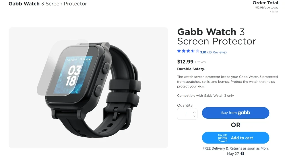 Buy with Prime on Gabb