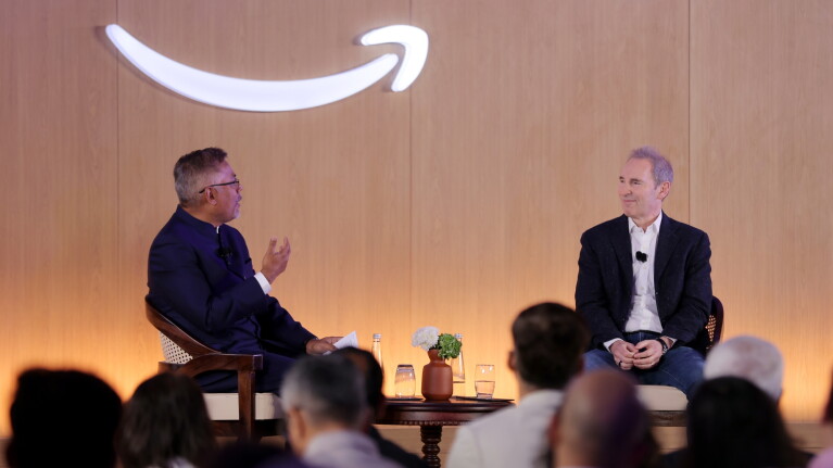Amazon CEO Andy Jassy in conversation with Samir Kumar, Country Manager, India