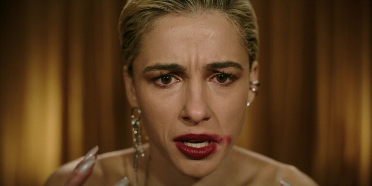 A still from Smile 2, starring Naomi Scott