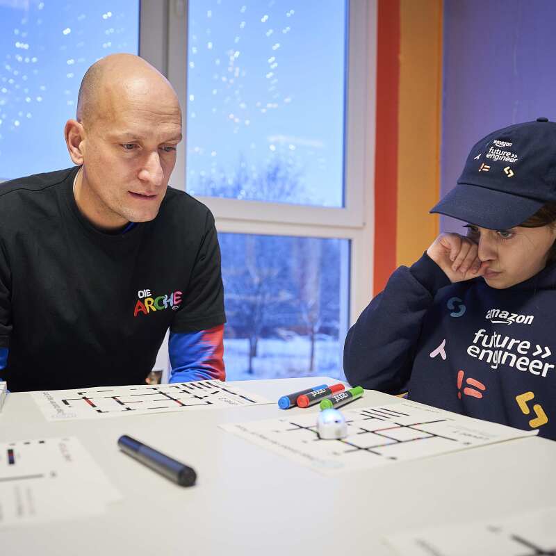Amazon Future Engineer Workshop bei der Arche, Berlin.