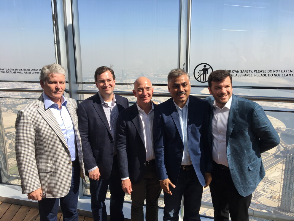 Amazon leaders along with Samir and Jeff