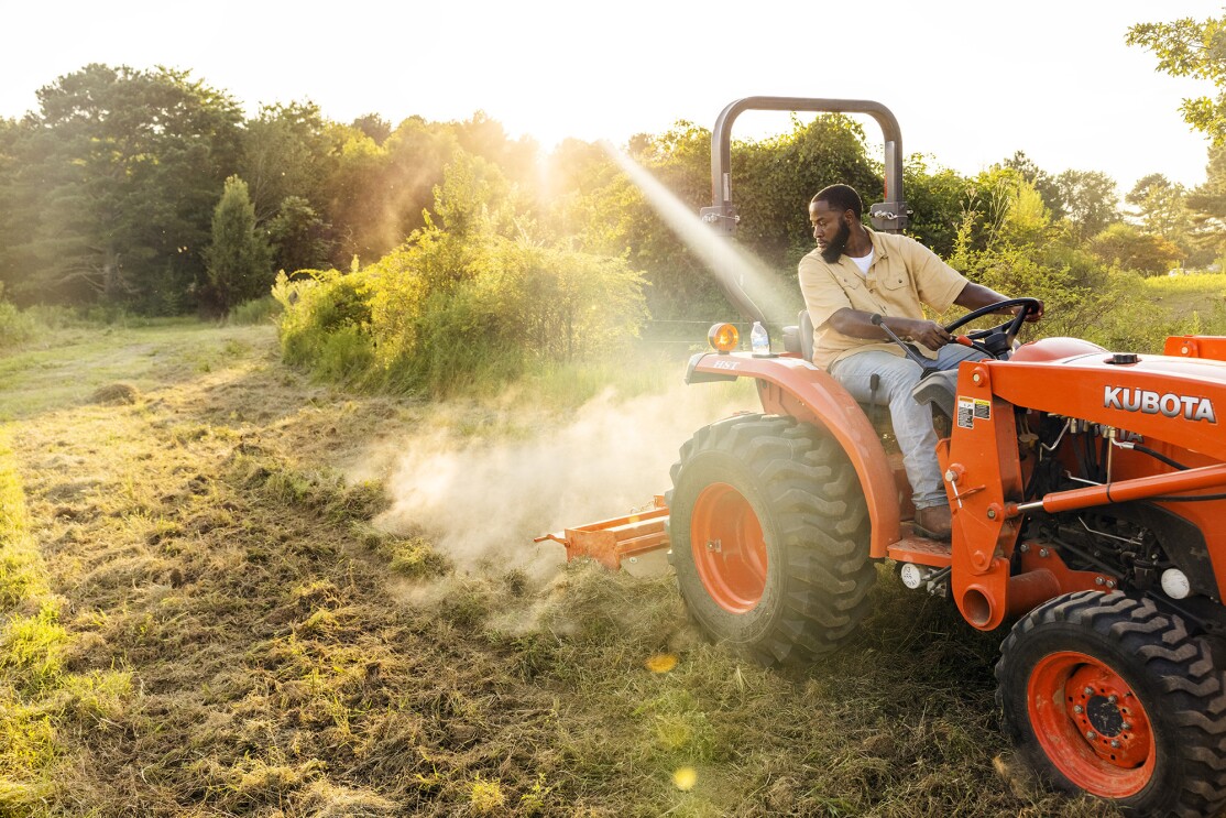 Juwan Page, a man who works at Amazon and also runs his family's multi-generational farm in Mississippi