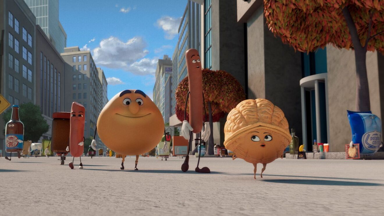 A scene from Season 2 of "Sausage Party: Foodtopia."