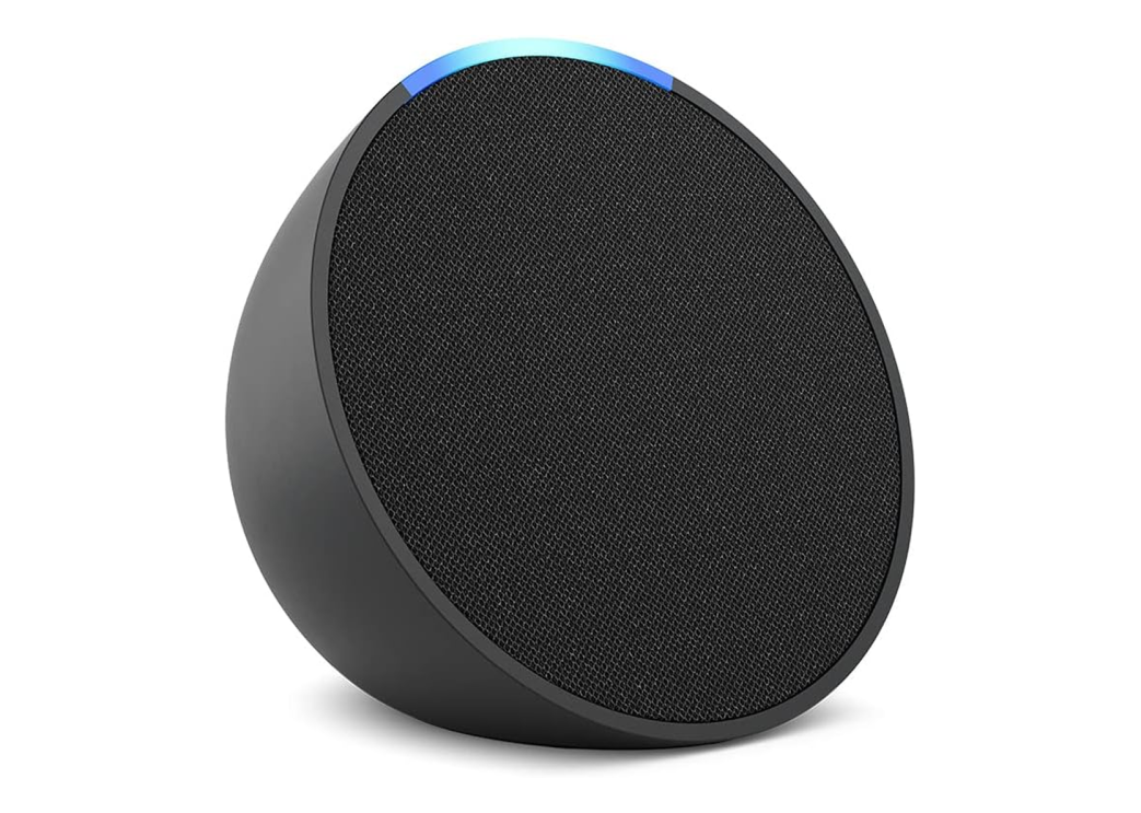 An Amazon Echo Pop device