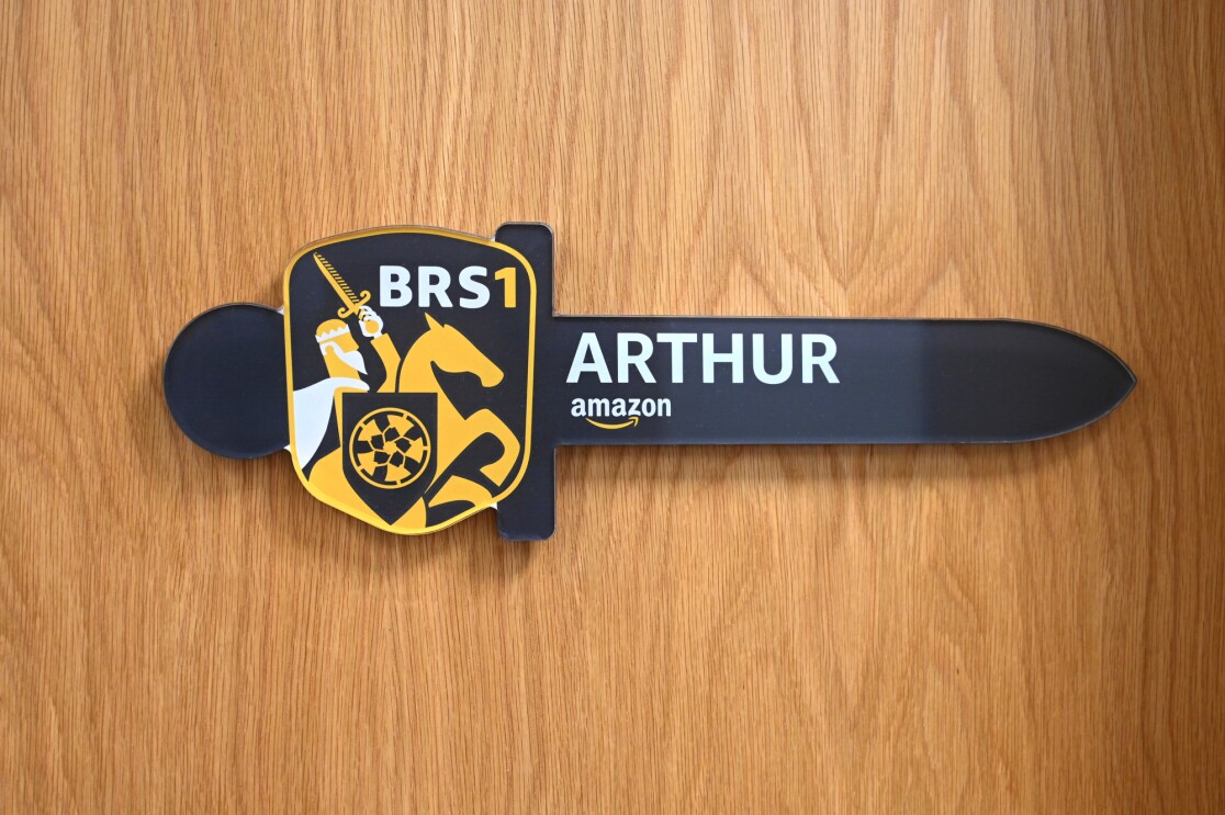 King Arthur sign on the meeting room