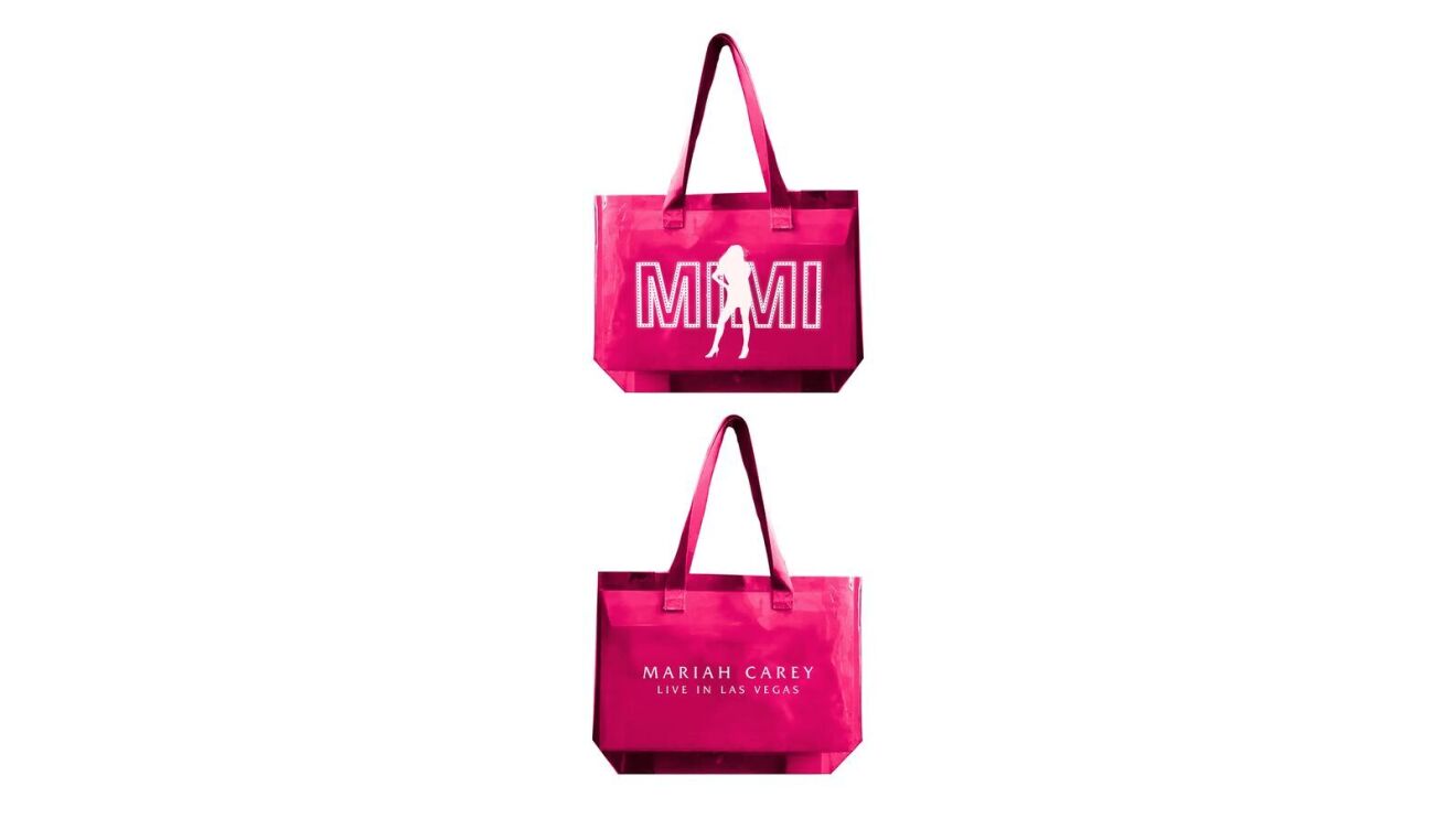 An image of Mariah Carey’s new Las Vegas residency merchandise.