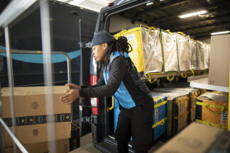 Loading Van at Delivery Station 