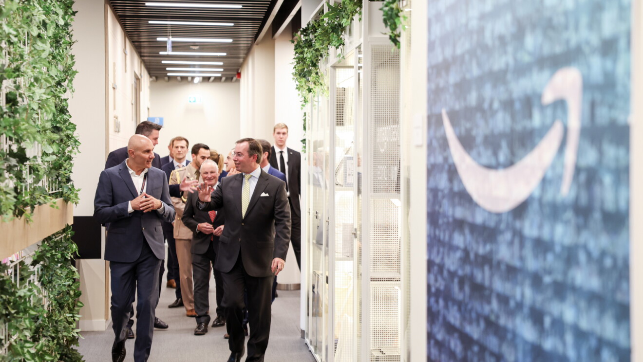 His Royal Highness the Crown Prince of Luxembourg and Stefano Perego, our VP of International Operations at our European HQ   