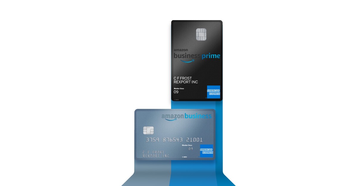 black and silver Amex cards for Amazon business