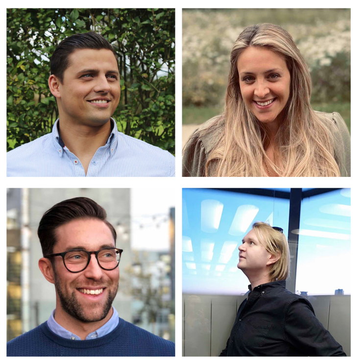 rpair team in a collage of four