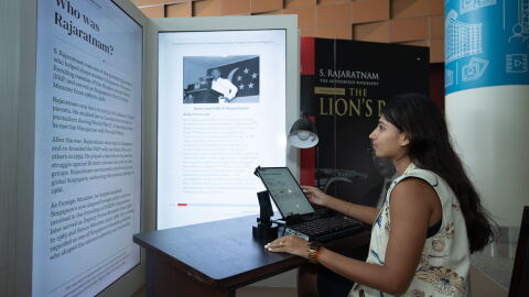 A lady using the Chatbook