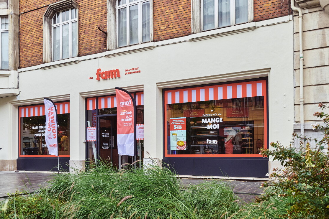Entrée du restaurant Faim à Lille 