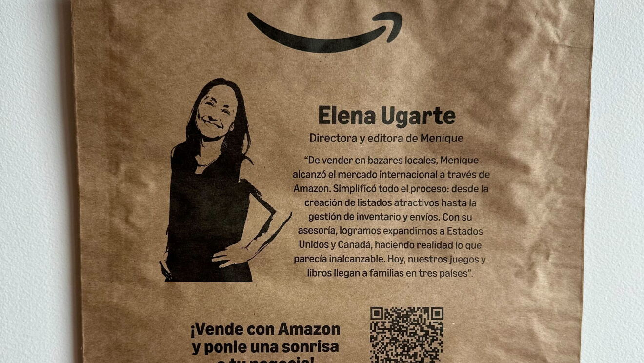Ponle una Sonrisa a tu negocio, los sobres de entrega de Amazon: Elena Ugarte