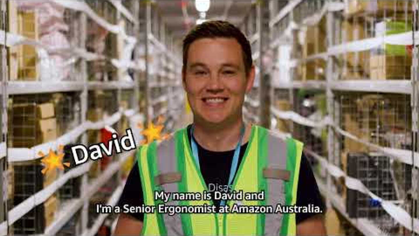 Meet David, Senior Ergonomist, Amazon Australia
