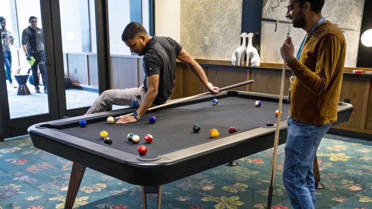 An image from inside Amazon's second headquarters in Arlington, Virginia