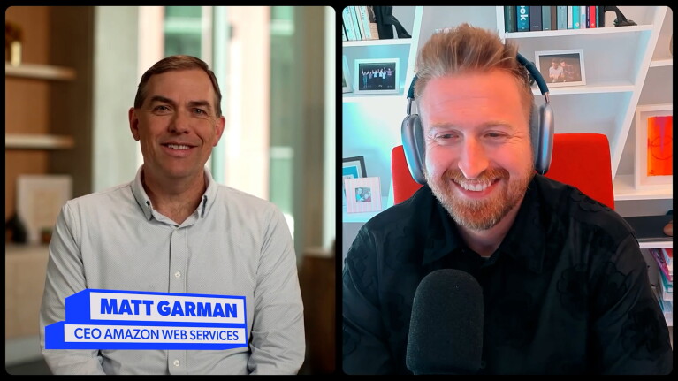 AWS CEO Matt Garman speaking with Casey Newton, Platformer podcast host.