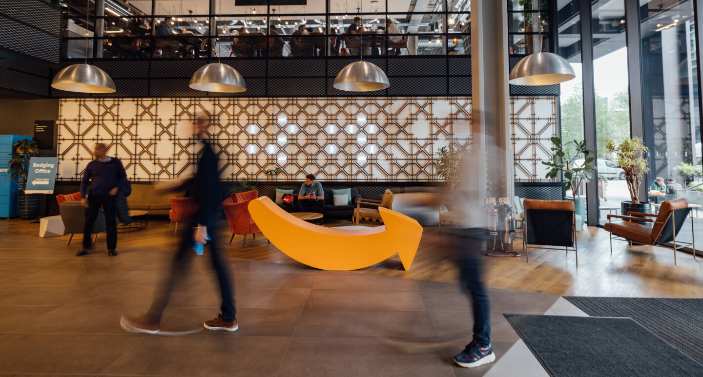 A photo of Amazon's LH16 office in Shoreditch, London