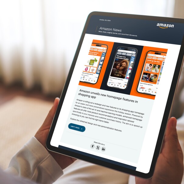 Amazon Newsletter Enrollment sign up