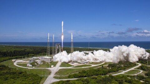 Satellite in orbit