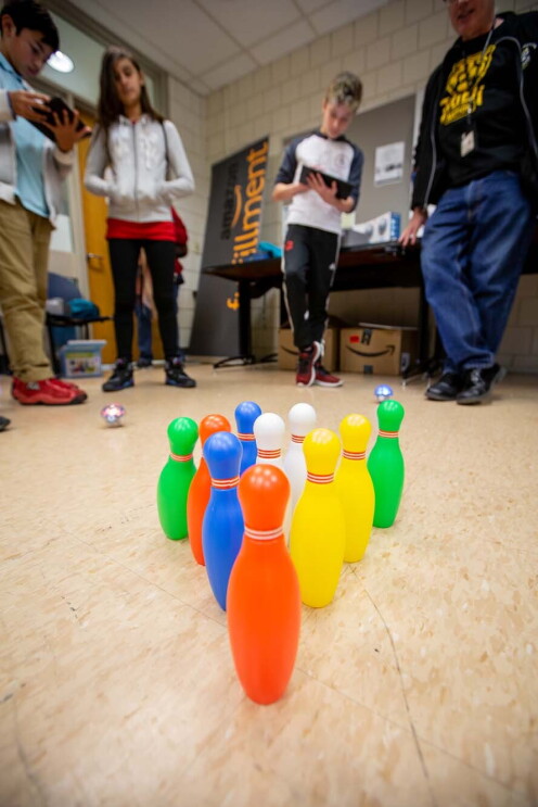 Cleveland, Ohio STEM workshop at Amazon fulfillment center