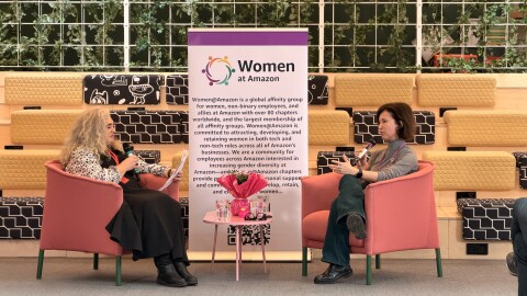 Women at Amazon's fireside chat 2   