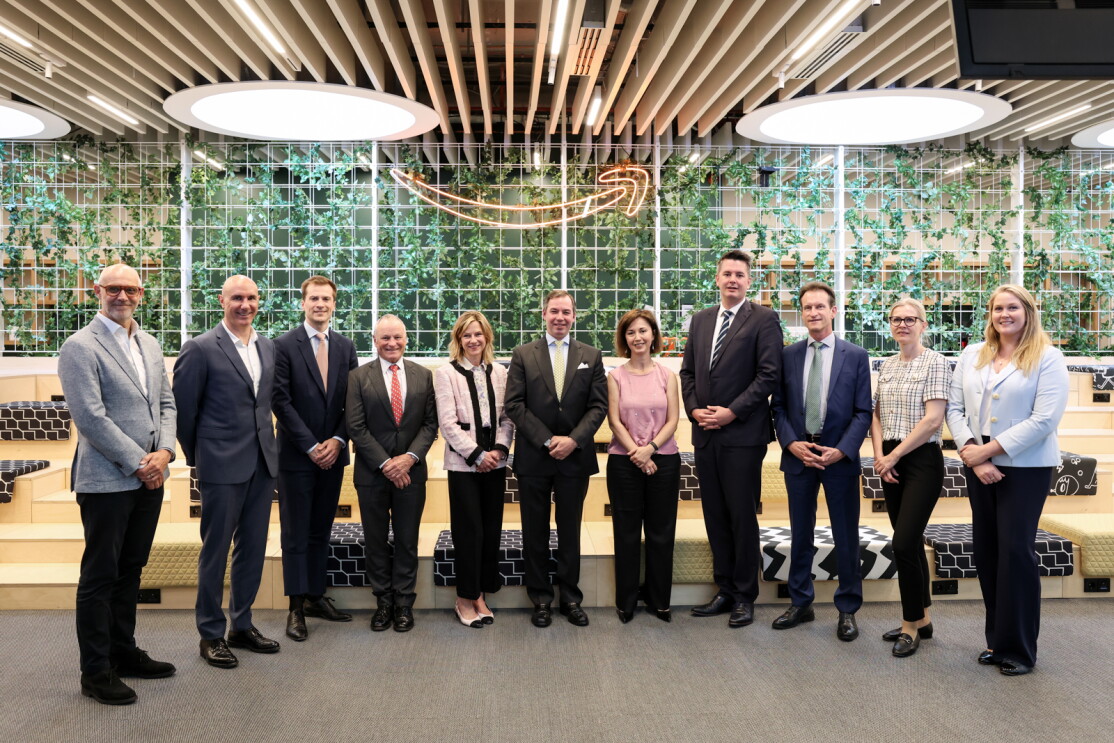His Royal Highness the Crown Prince of Luxembourg to our European HQ with Amazon leadership team and members of the Luxembourg Chamber of Commerce  