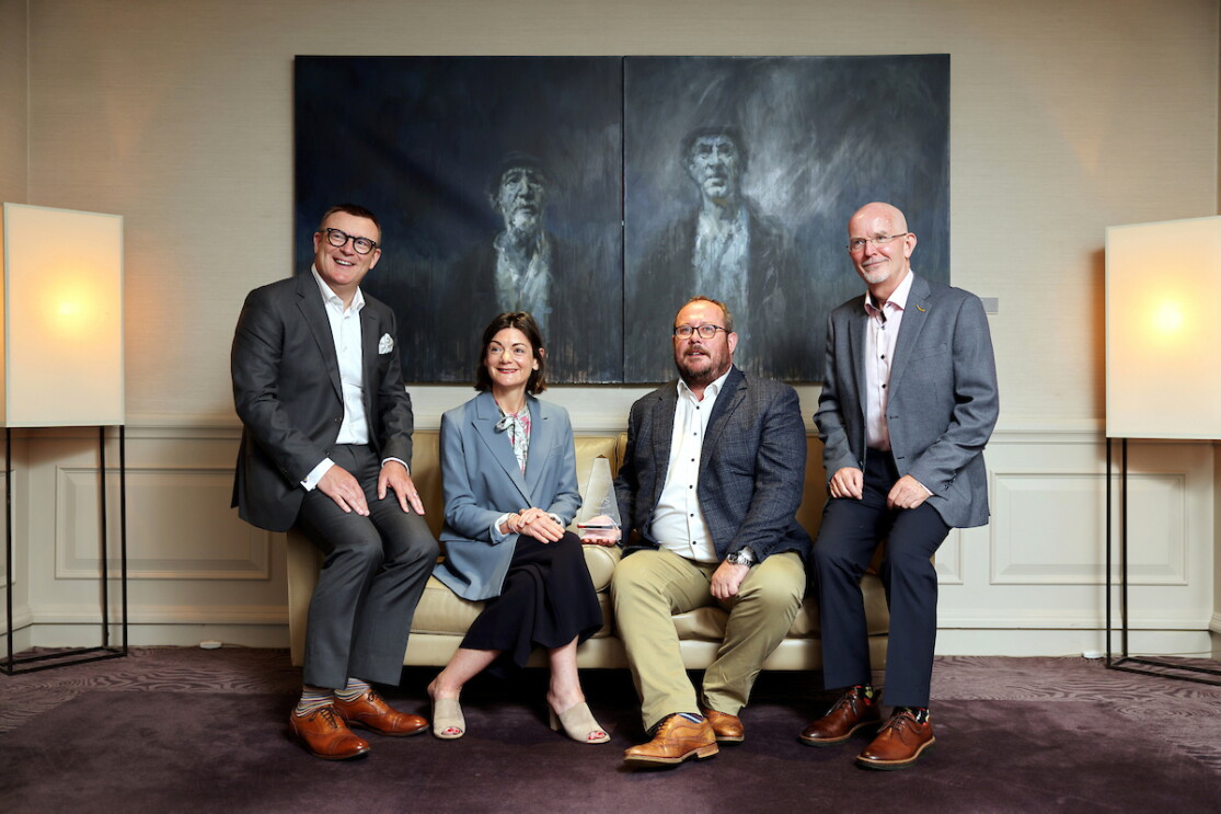 Mike Beary, AWS; Niamh Gallagher, AWS; Liam Linehan, STS Group; Neil Morris, AWS Country Lead (left to right)