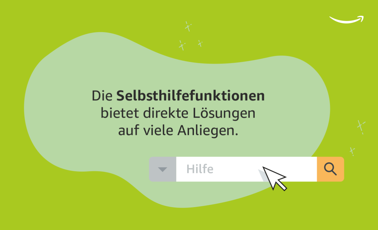 Amazon Kundenservice Grafiken mit Tipps