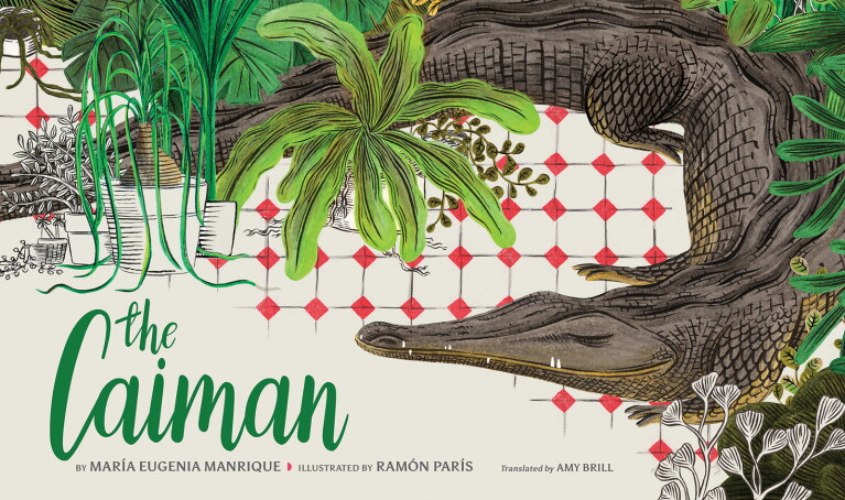 The cover art for the book "The Caiman"
