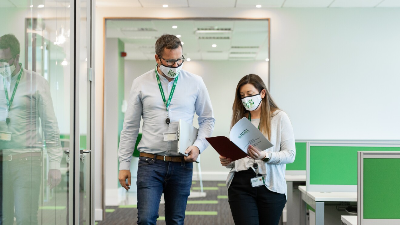 Photos of Hanley Energy employees at work