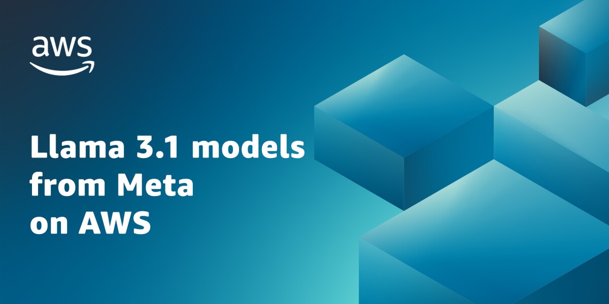 Llama 3.1 models from Meta are available on AWS for generative AI applications