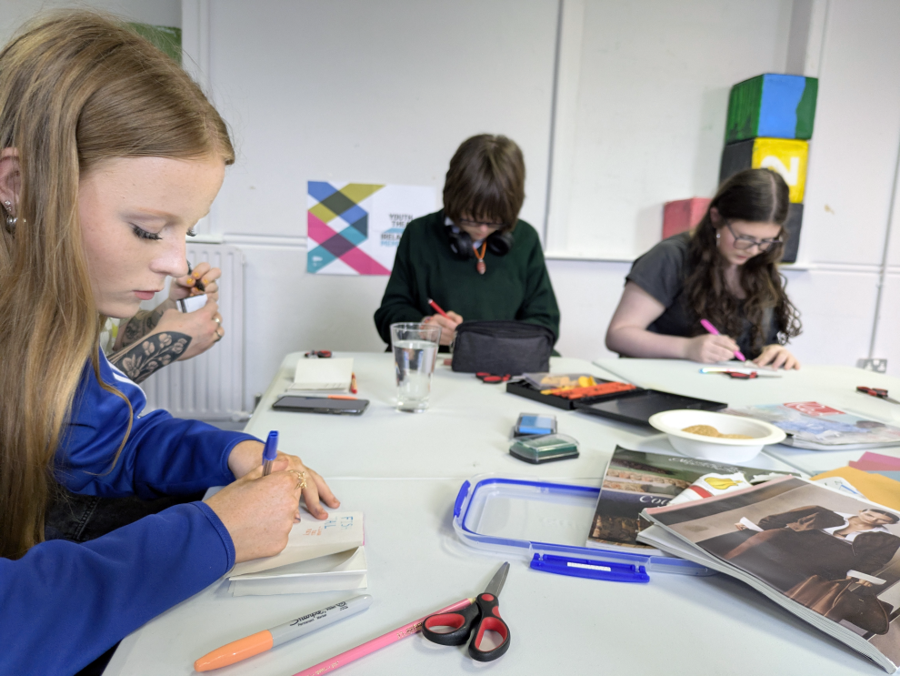 Young writers with Graffiti Theatre Company