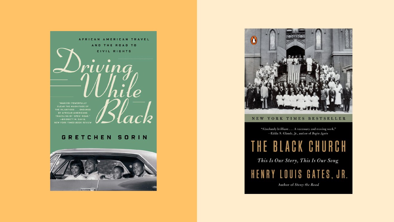 An image with two book covers on it.