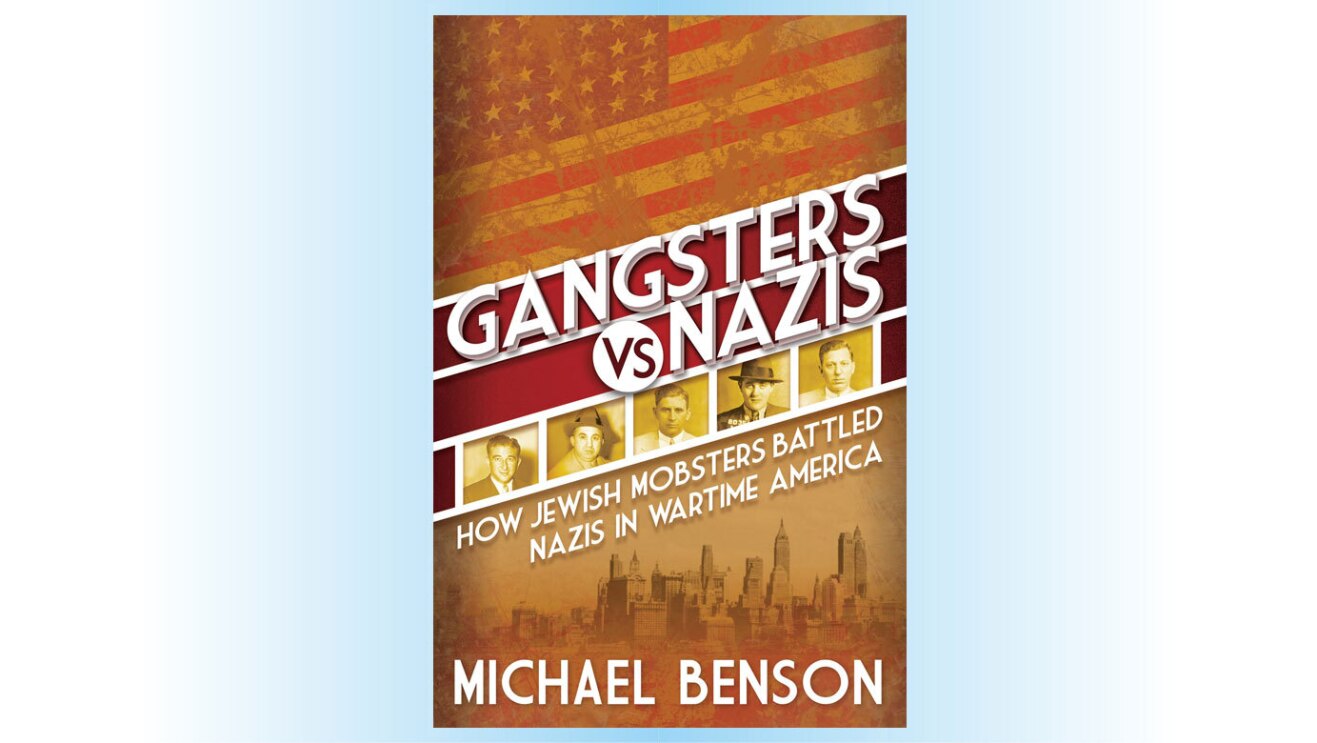 cover art for the book "gangsters vs nazis"