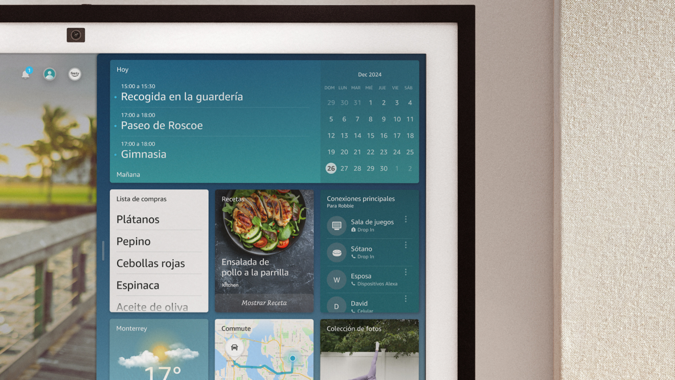 Echo Show 21 widgets