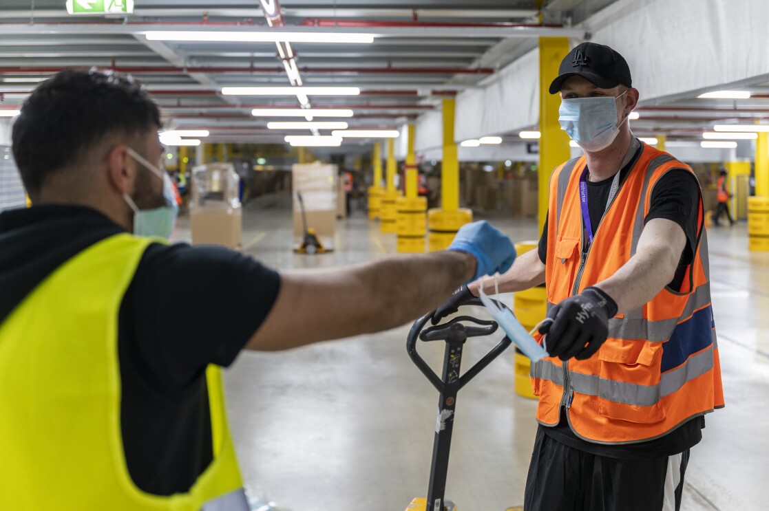 Maßnahmen während der Corona-Krise in den Amazon Logistikstandorten