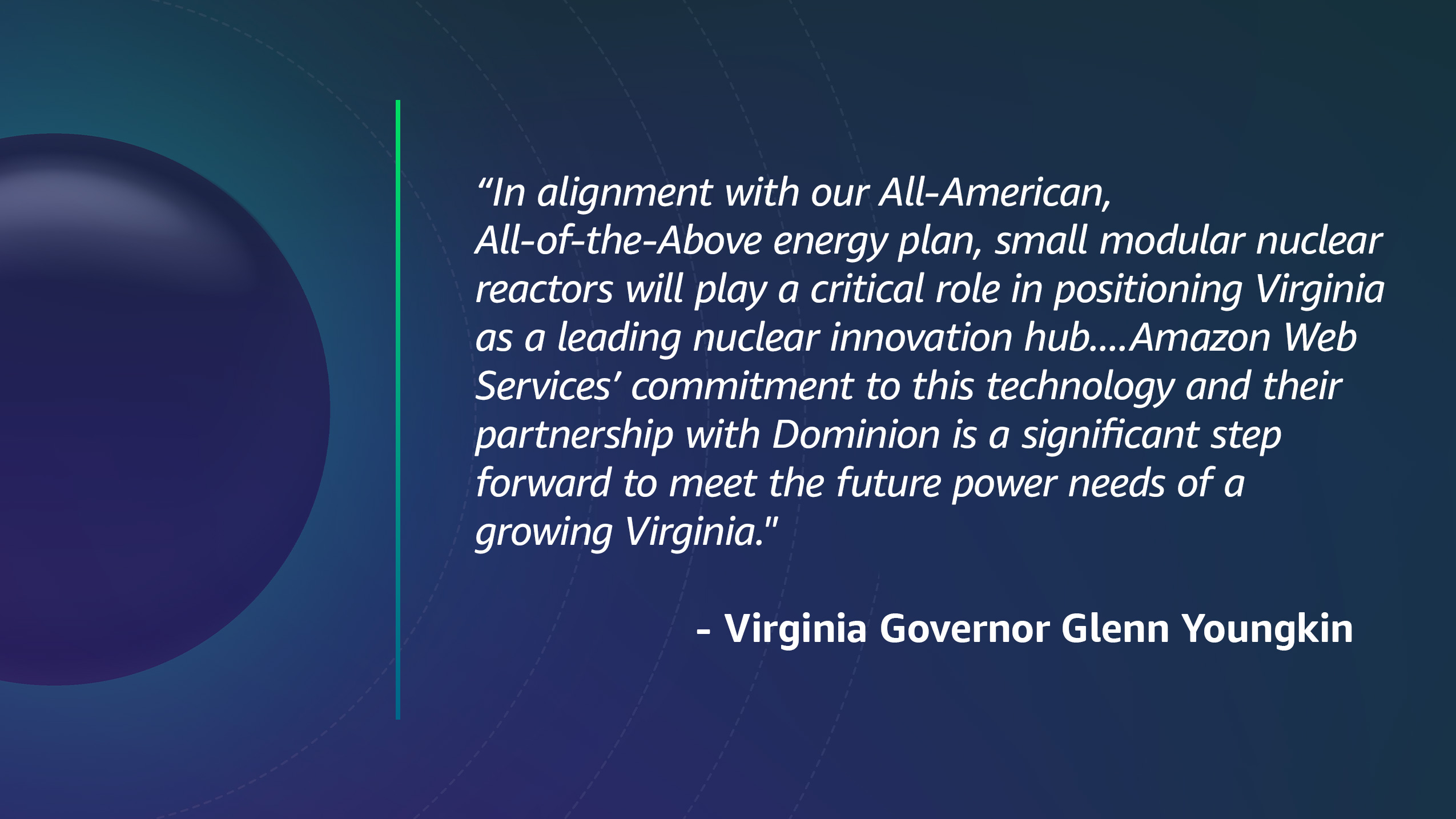 Quote on Virginia's nuclear energy plan by Governor Glenn Youngkin