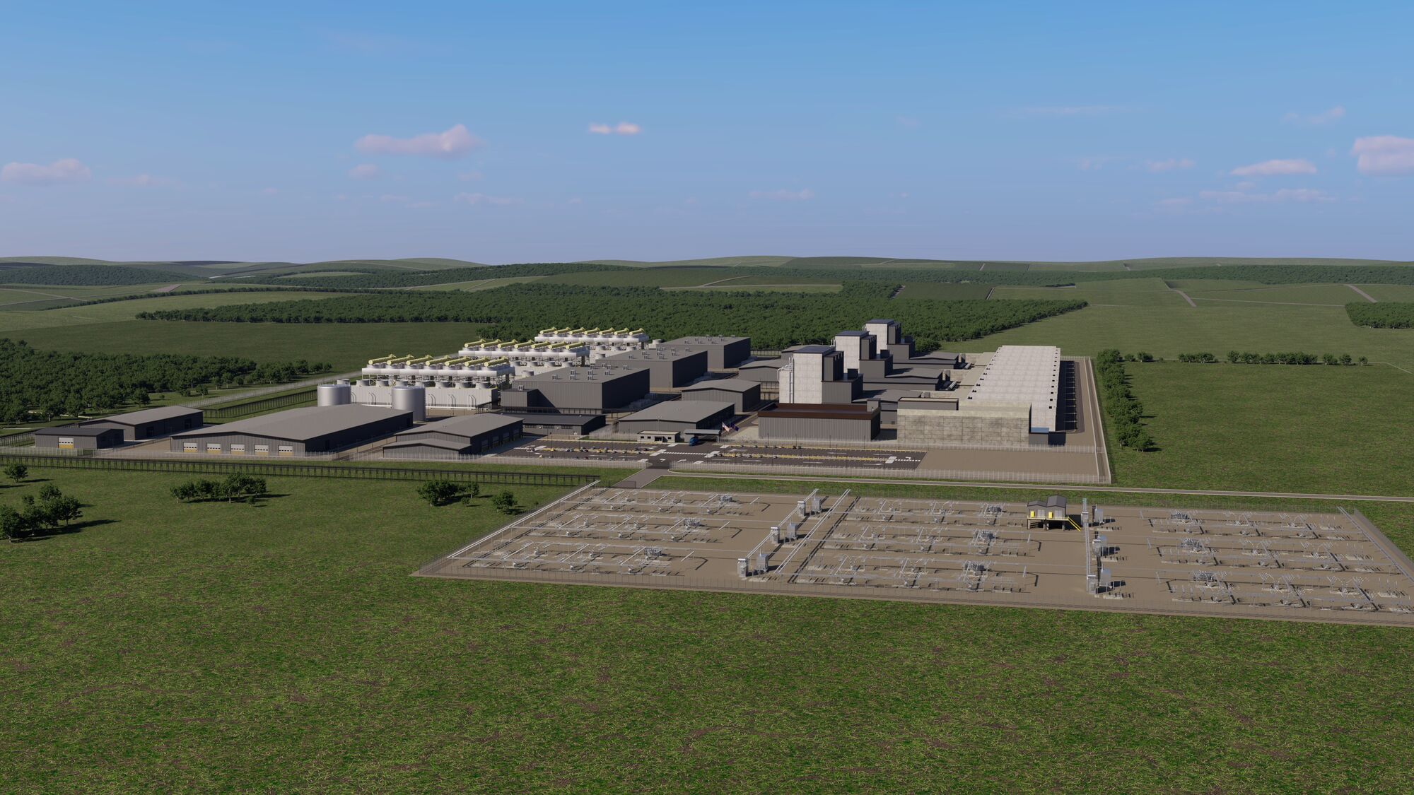 SMR renderings of new nuclear facility in Indiana