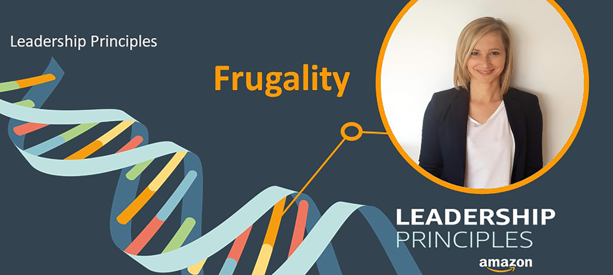 Joanna Mittnacht stellt das Leadership Principle "Frugality" vor.