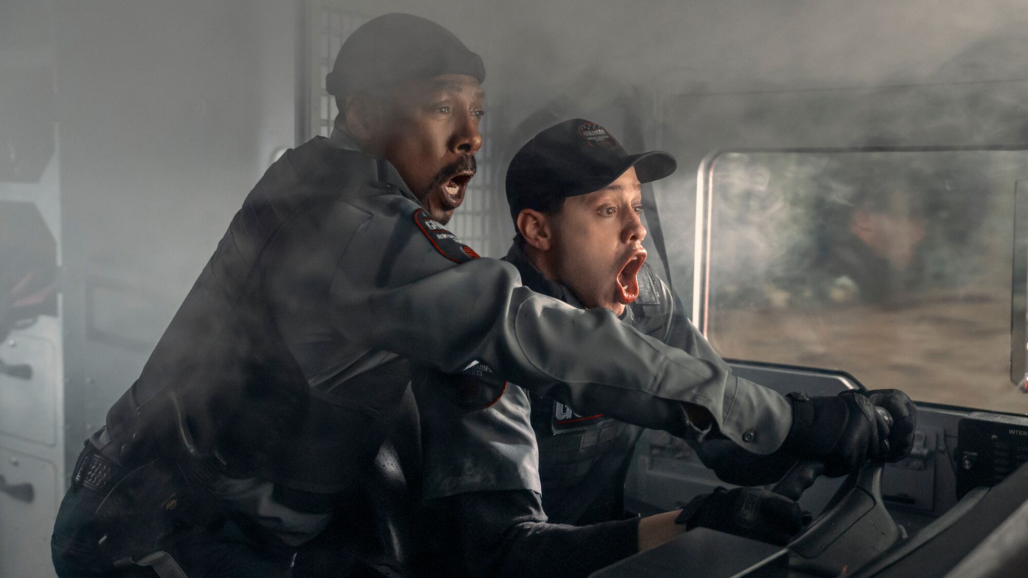 Eddie Murphy and Pete Davidson in The Pickup